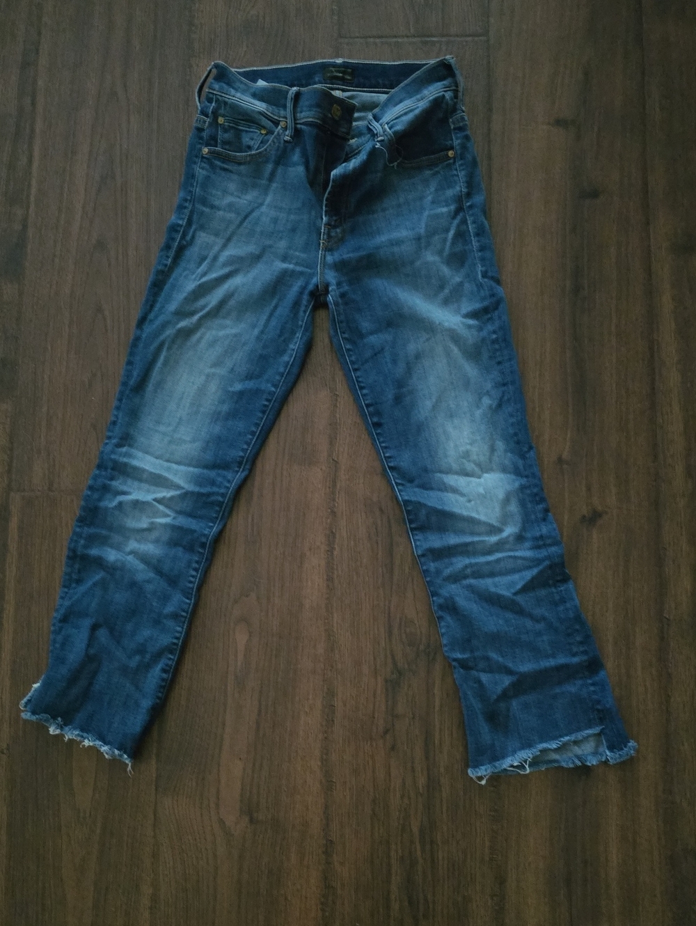 Mother sz 25 insider crop step fray